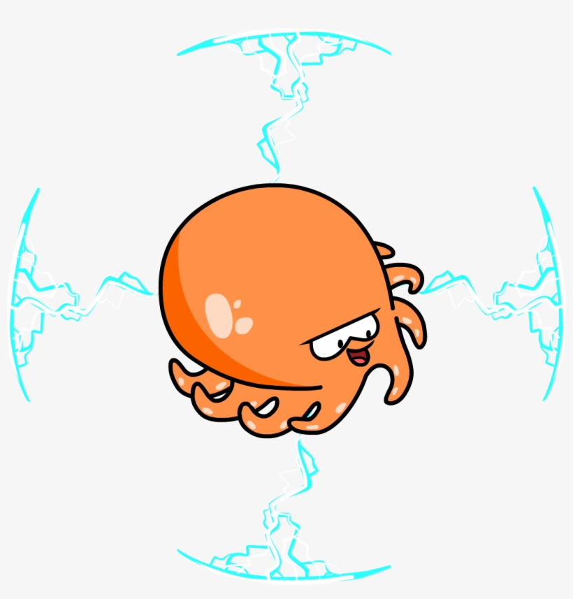 Puffle Rescue Shocktopus Barrier - Club Penguin Shocktopus, transparent png