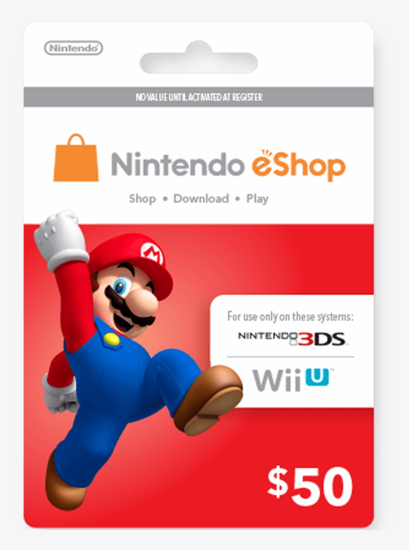 View Samegoogleiqdbsaucenao Nintendo Eshop 50 , - Nintendo Eshop Card $50, transparent png