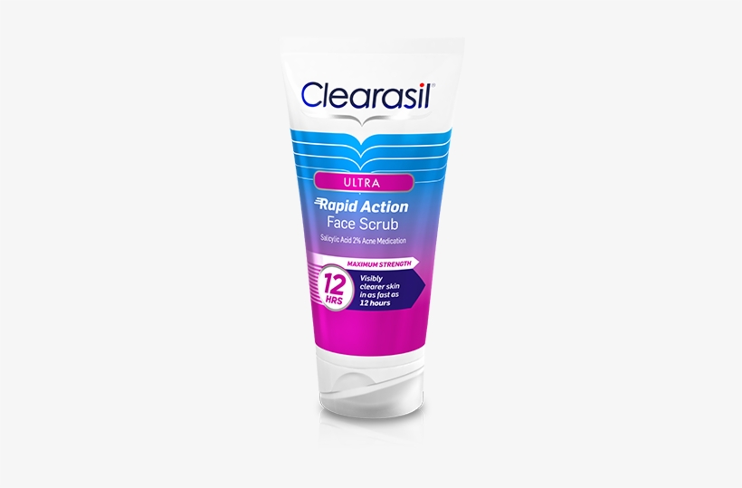 Ultra Rapid Action Face Scrub - Clearasil Face Scrub, transparent png