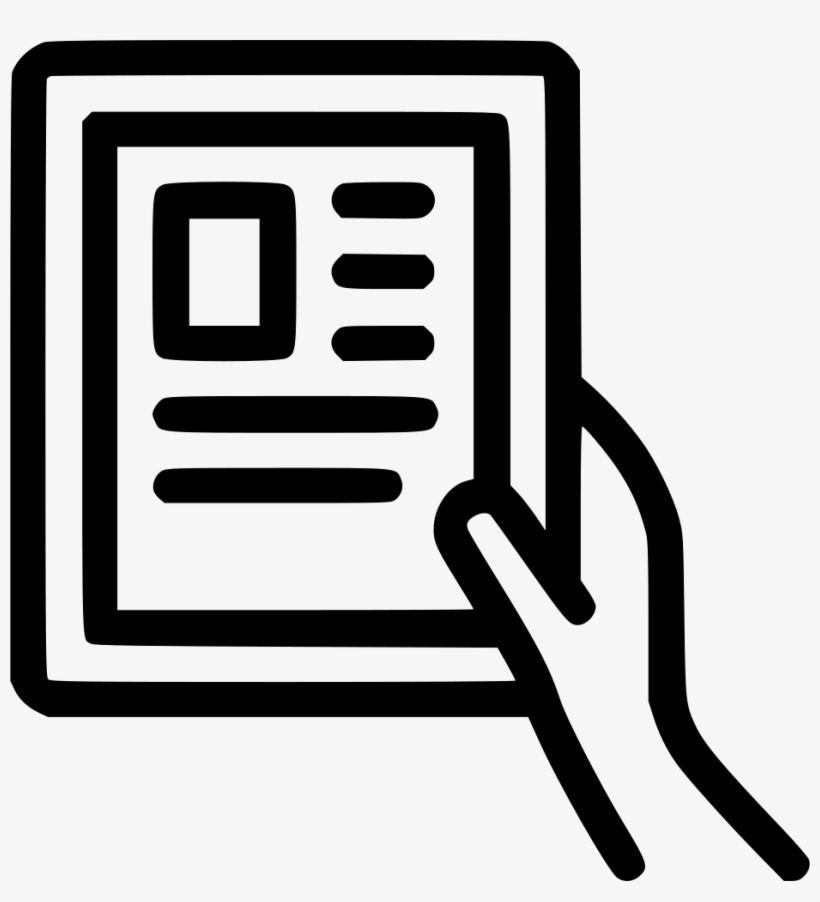 Ipad Reading Mobile Comments - Press Icon Png, transparent png