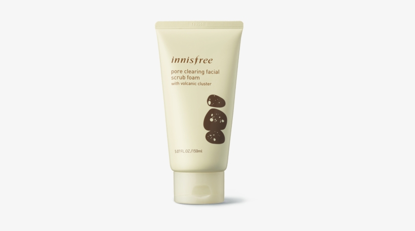 Pore Clearing Facial Scrub Foam With Volcanic Cluster, - Innisfree, Jeju Volcanic Pore Cleansing Foam, 150 Ml, transparent png