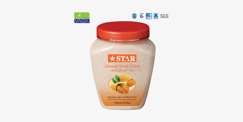 Star Brand Almond Scrub Cream - Sgs S.a., transparent png