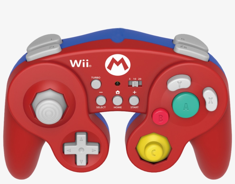 Hori Mario Control - Hori Battle Pad For Wii U (mario Version) With Turbo, transparent png