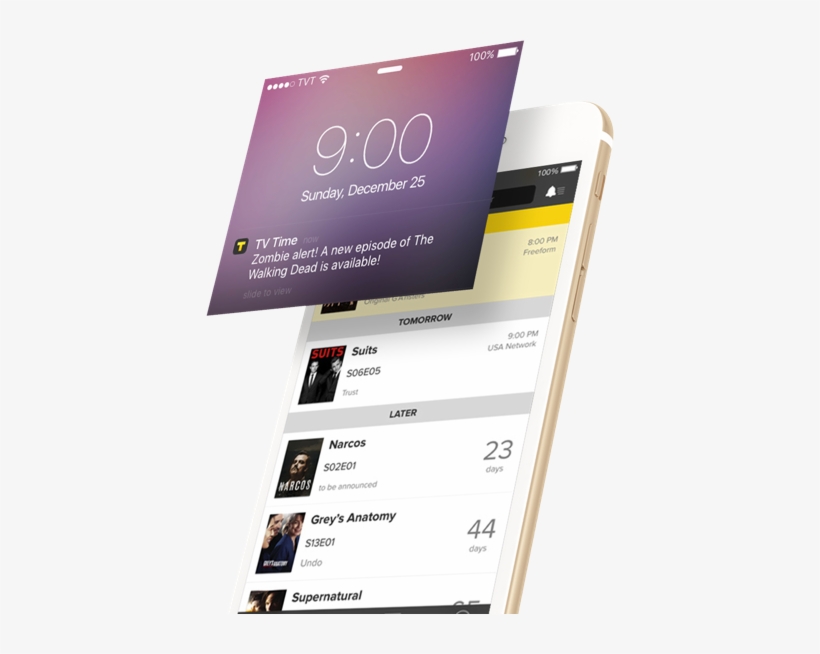 Tv Time Is Available On Android And Iphone - Tvtime Iphone, transparent png