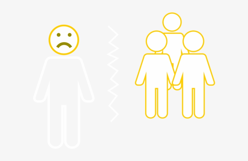 Relational Poverty And Isolation Can Be Far Greater - Sign, transparent png