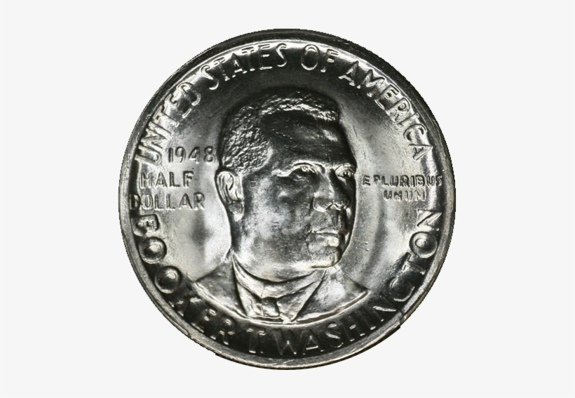 1948-d Btw Booker T Washington Half Dollar Pcgs Ms66 - Dime, transparent png