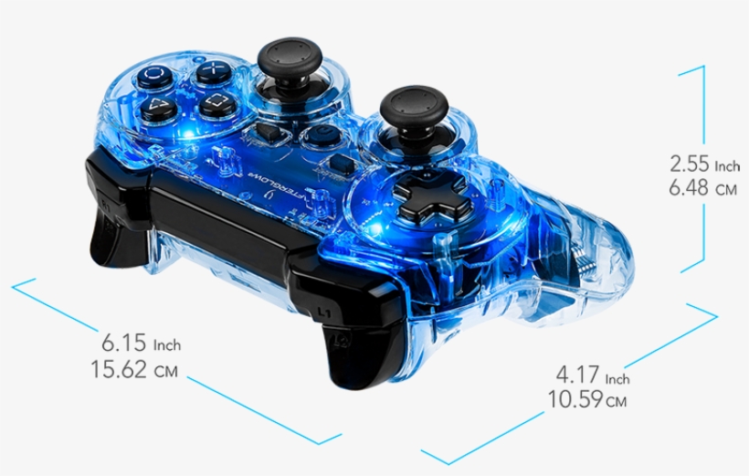 Afterglow Playstation 3 Ap.2 Wireless Controller, transparent png