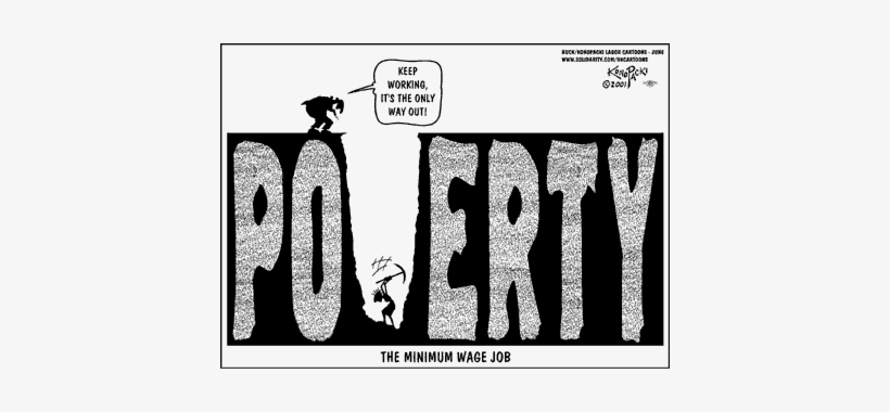 Comic Where A Minimum Wage Worker Is Digging Into The - Minimum Wage, transparent png