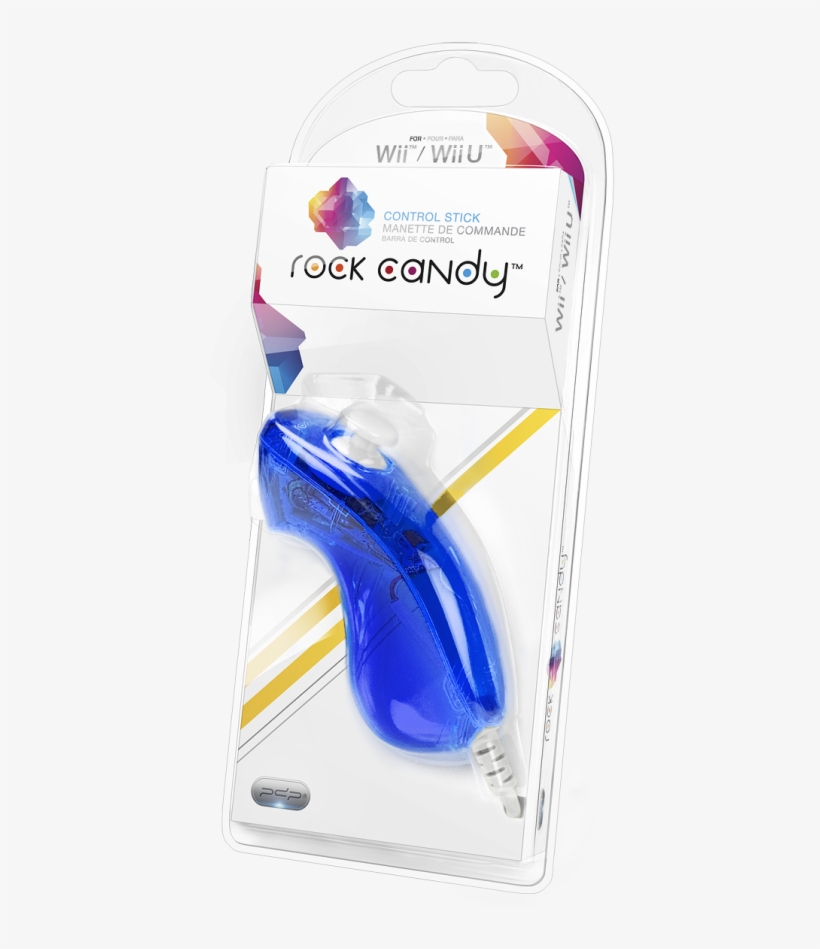 Pdp Rock Candy Nunchuck Controller For Wii - Blue, transparent png