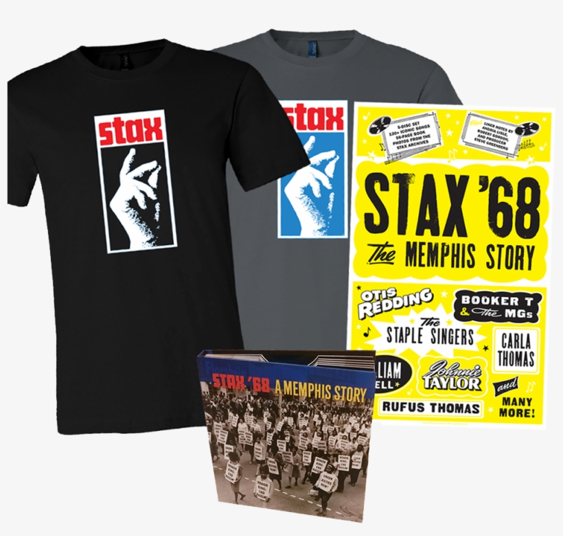 Stax '68 Letterpress Poster Tee Shirt Bundle - Stax Records, transparent png