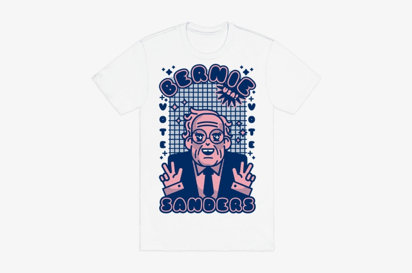 Anime Bernie Sanders Mens T-shirt - T-shirt, transparent png