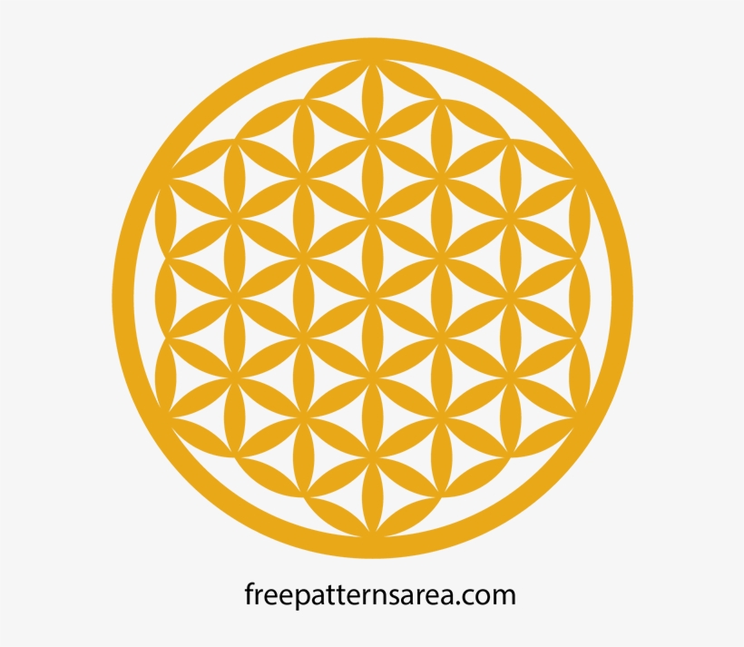 Sacred Geometry Flower Of Life Free Pattern - Health Through New Thought And Fasting [book], transparent png