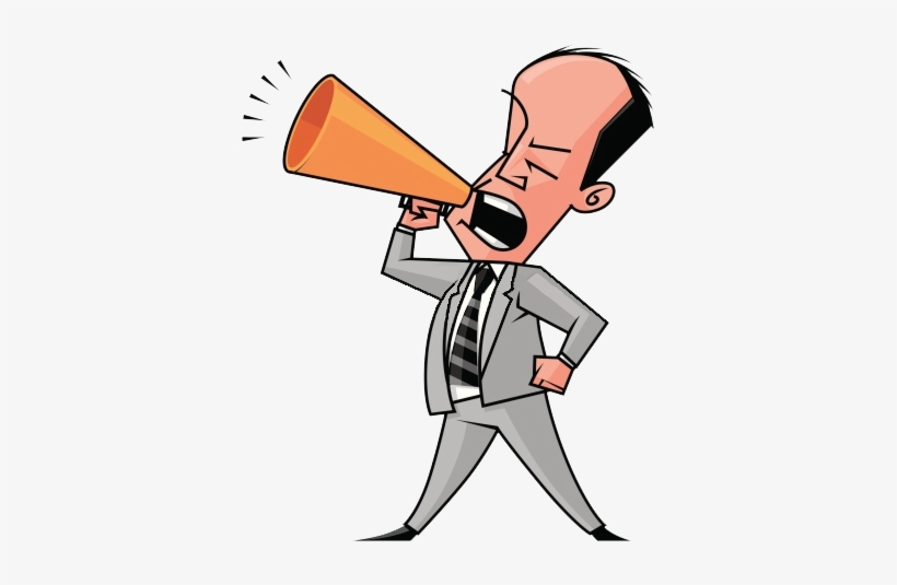 Biz Man Megaphone - Man, transparent png