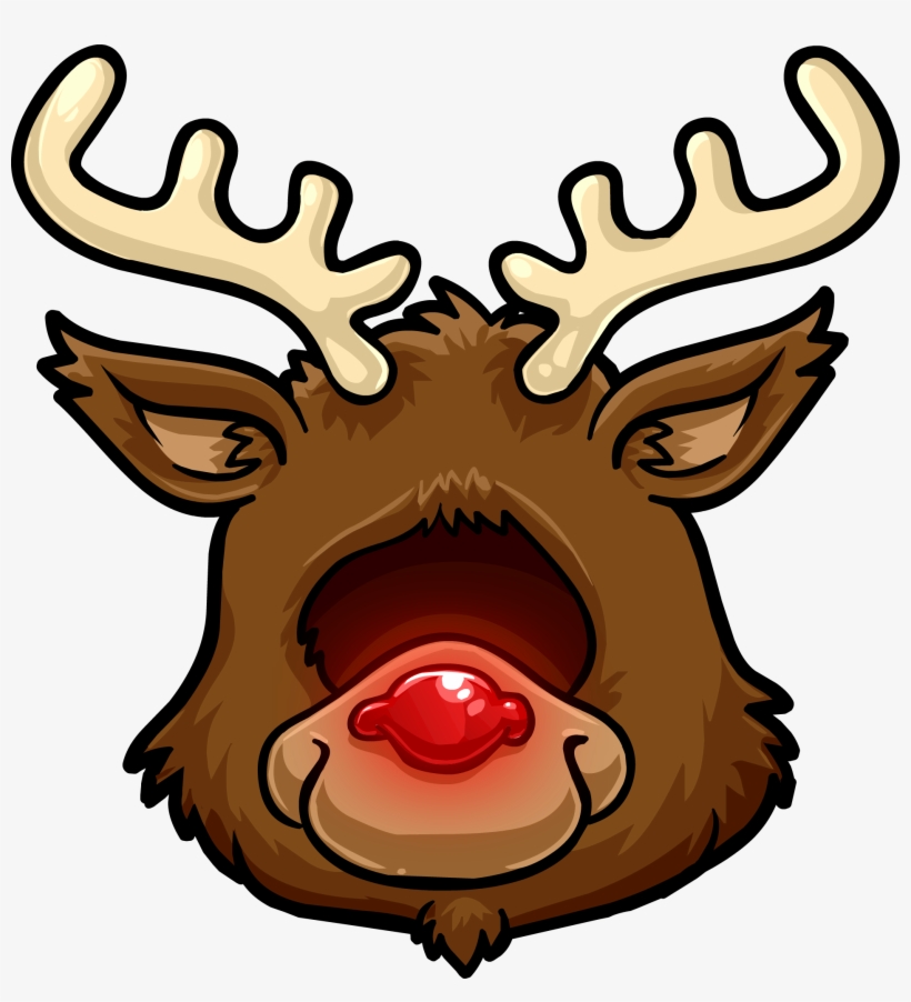 Reindeerhead - Club Penguin Reindeer, transparent png