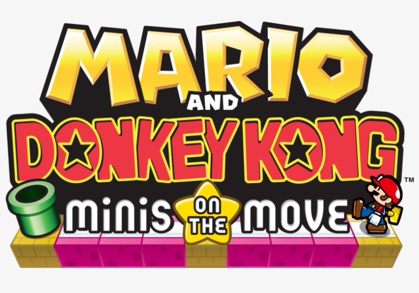 Mario Vs Donkey Kong - Mario And Donkey Kong Minis On The Move Logo, transparent png