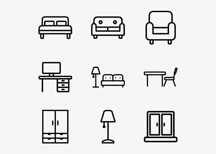 Home Living - Desk Icons, transparent png