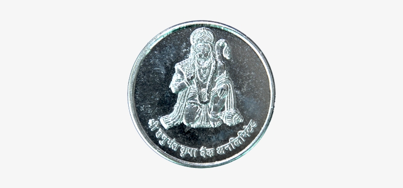 Shri Hanuman Ji Divine Currency - Silver, transparent png