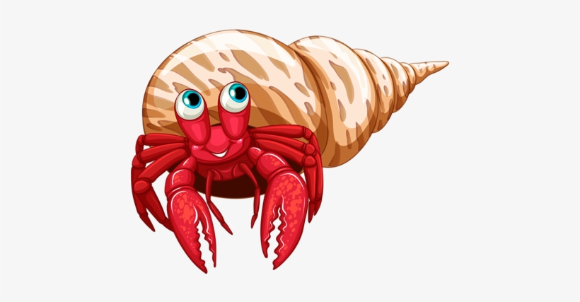 Hermit Crab Clipart Sea Creature - Dibujos De Cangrejos Ermitaños, transparent png
