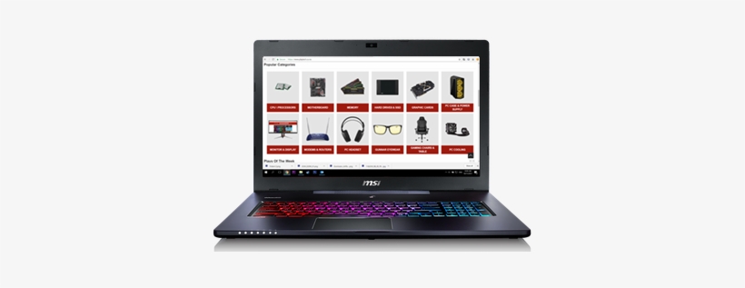 Gaming & Multimedia Laptop - Mobile Advance Msi Gs70 Stealth Pro-006 17.3" Gaming, transparent png