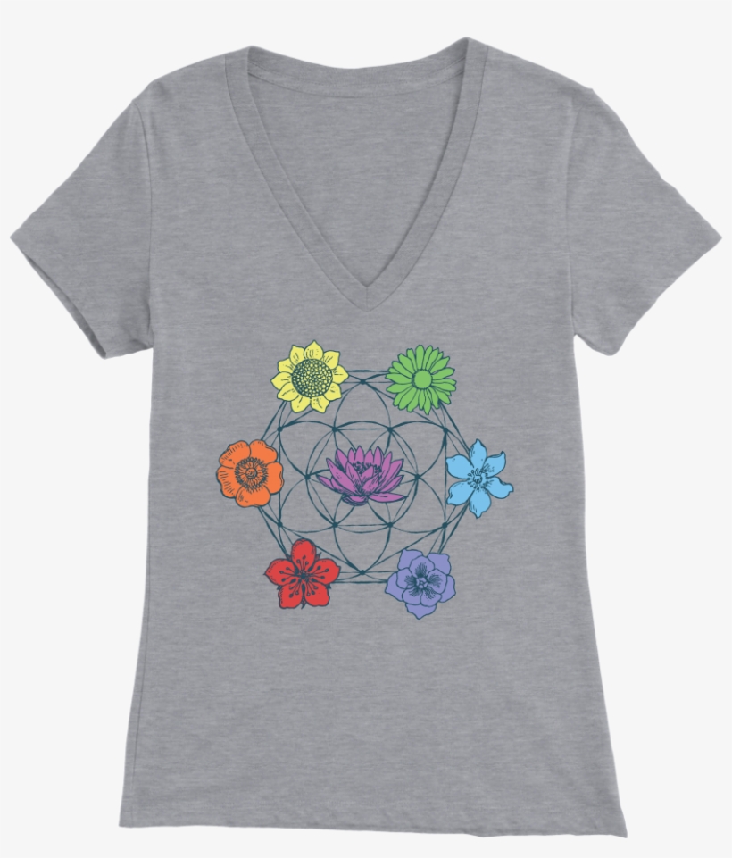7 Chakra Flower Of Life - T-shirt, transparent png
