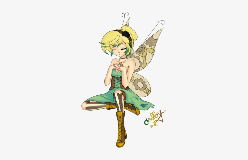 Punk Tinkerbell - Fairy Steampunk Chibi, transparent png