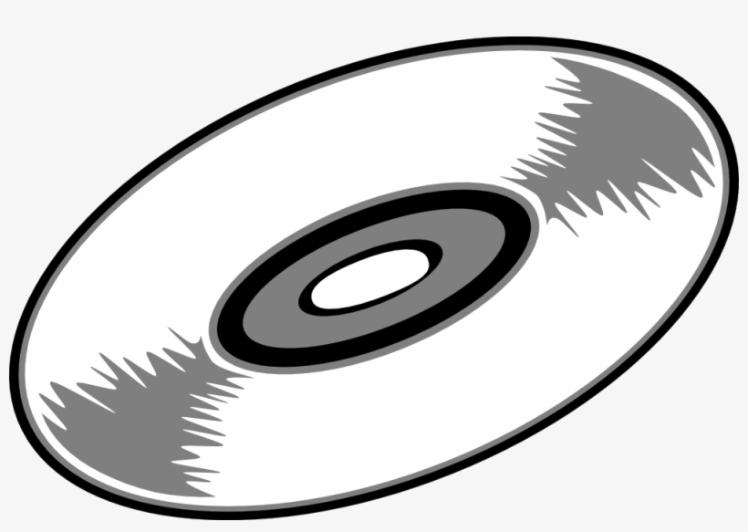 Rpm Record Black White Line Art 555px - Vinyl Record Black And White, transparent png