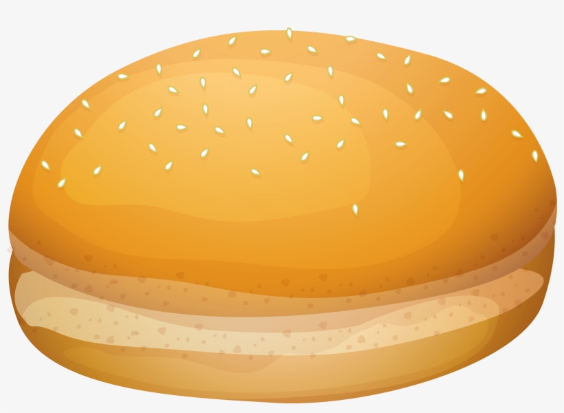 Hamburger Clipart Bread Cheese - Bun Clipart Png, transparent png