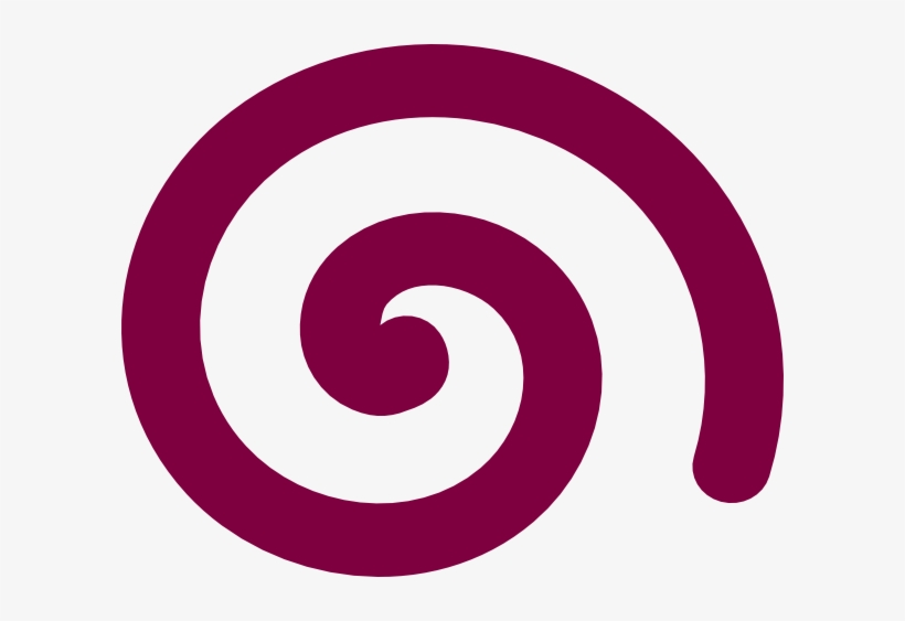 Spiral Clipart Simple - Purple Spiral Png, transparent png
