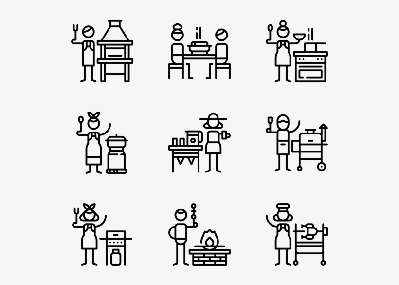 Bbq - Corporate Line Icon, transparent png