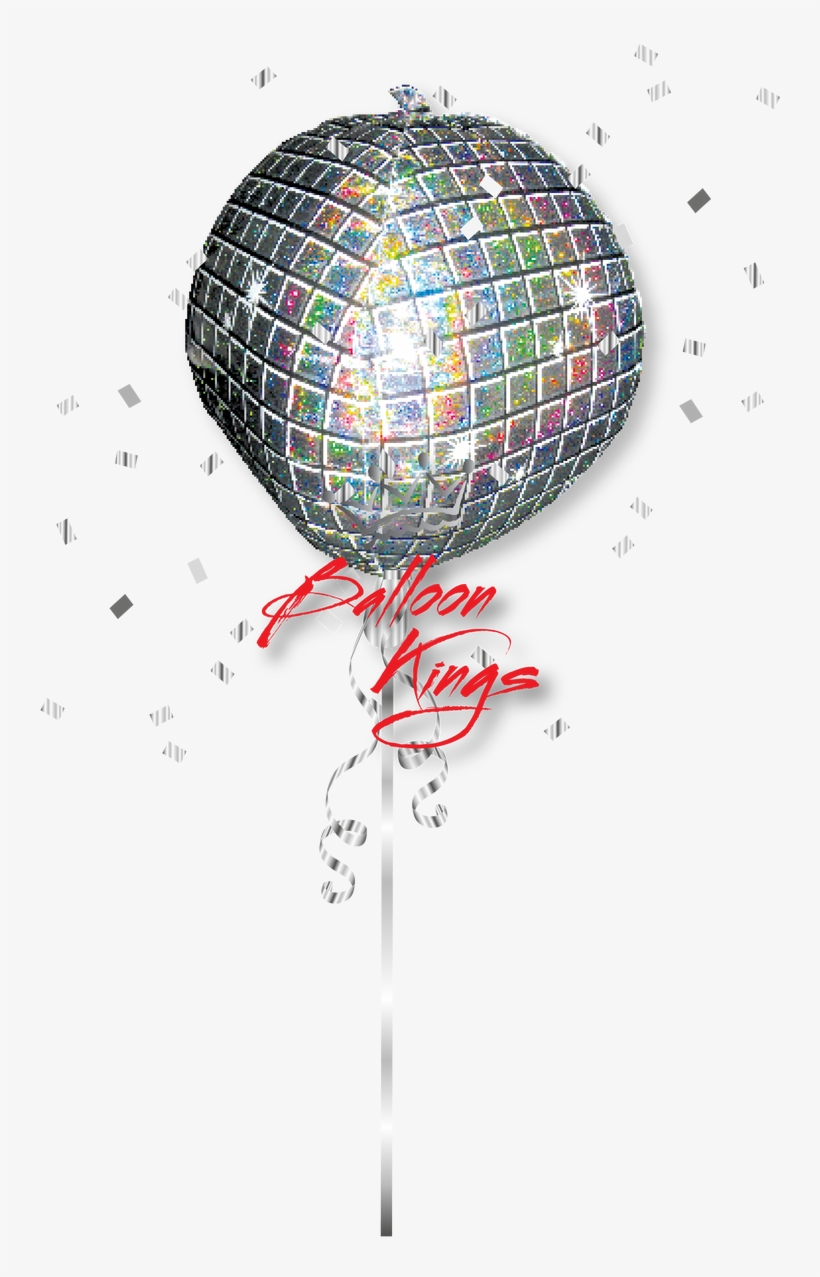 Disco Ball Shape - Single Source Party Supplies - 15" Disco Ball Mylar, transparent png