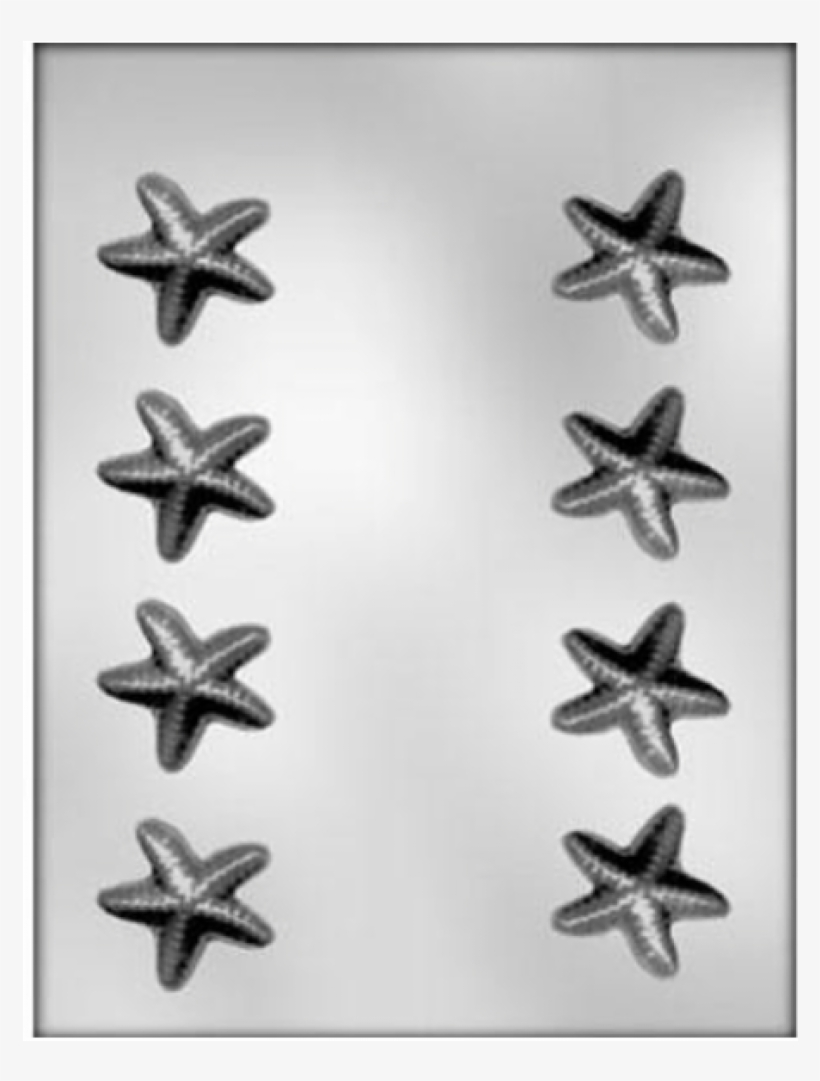 Chocolate Mould Starfish - Small Starfish Chocolate Mold, transparent png