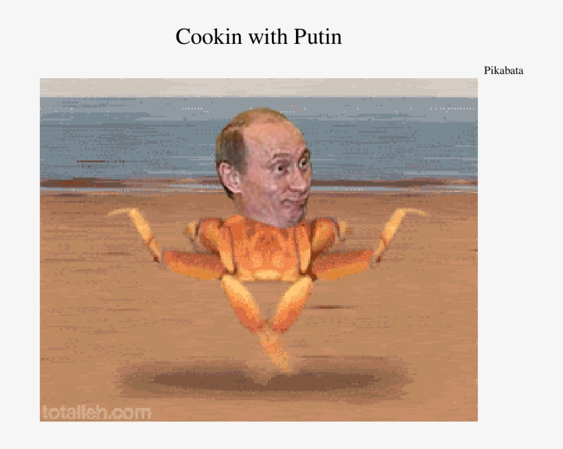 Cookin With Putin Sheet Music Composed By Pikabata - Путин Краб, transparent png