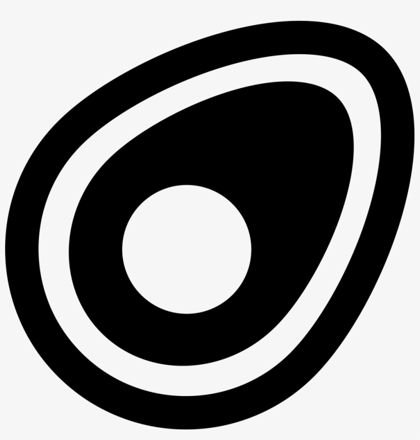 Avocado Half Fruit Shape Comments - Forma De Aguacate, transparent png