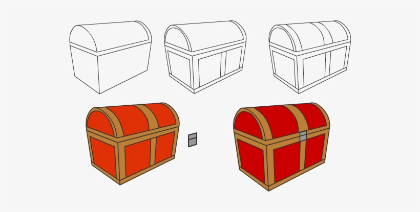 Treasure Chest Step - Step By Step Treasure Chest, transparent png