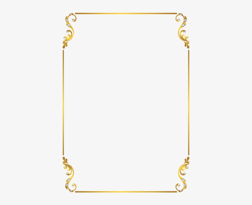 Report Abuse - Golden Frame Border, transparent png