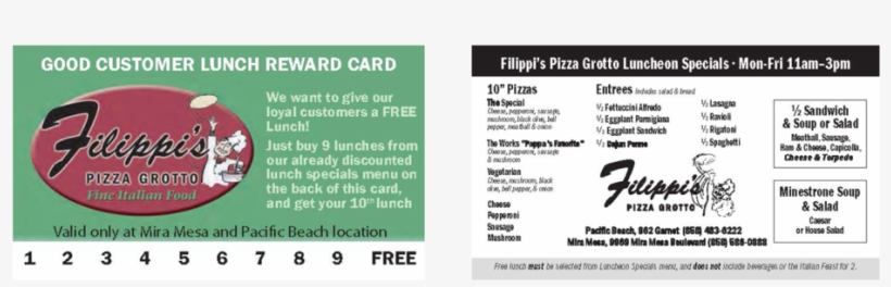 Filippis Scripps Ranch Pacific Beach - Filippi's Pizza, transparent png