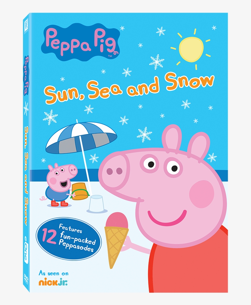 Home Entertainment Materials - Peppa Pig Sun Sea And Snow Dvd, transparent png