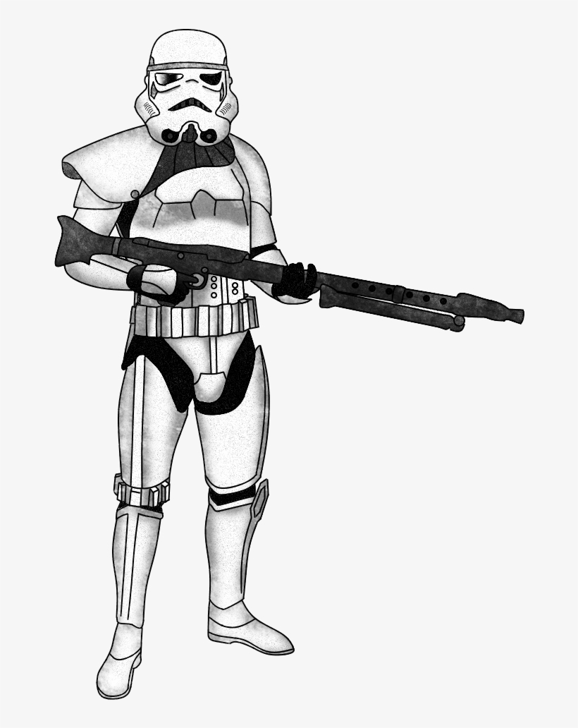 Scout Drawing Stormtrooper - Stormtrooper Dlt 19, transparent png