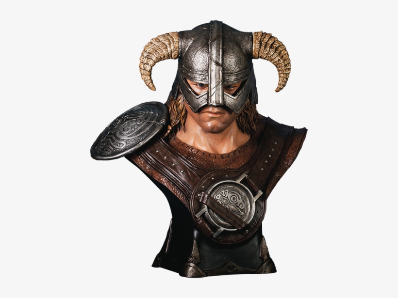 Skyrim Bust Dragonborn Lifesize - Elder Scrolls V Skyrim Figures, transparent png