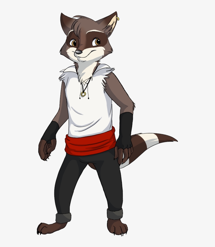 Anthro Raccoon - Draw An Anthro Raccoon, transparent png