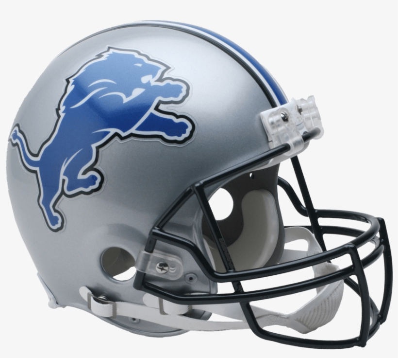 Detroit Lions Helmet - Detroit Lions Football Helmet, transparent png