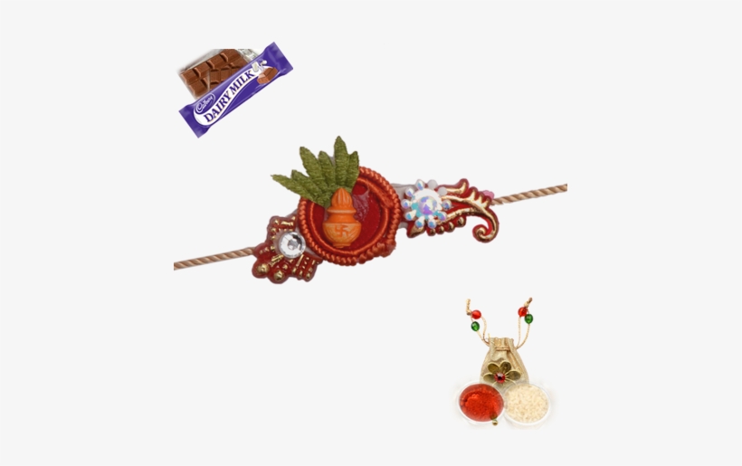 Traditional Kalash Rakhi - Raksha Bandhan, transparent png