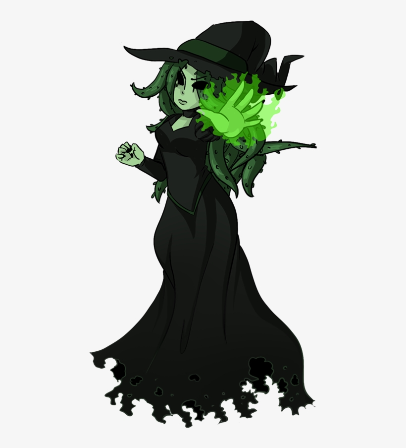 Creepy Witch Png Download Image - Cartoon Witch Casting A Spell, transparent png