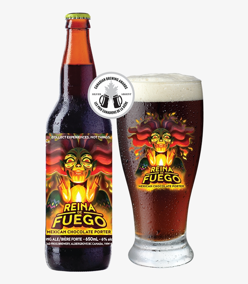 Reina De Fuego Mexican Chocolate Porter - Cerveja Dead Frog The Obsidian Dagger Ipa Noire - 355ml, transparent png
