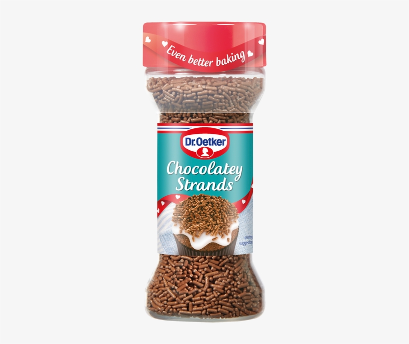 Oetker Chocolatey Strands Are Chocolate Flavoured Sprinkles - Dr Oetker Chocolate Strands, transparent png