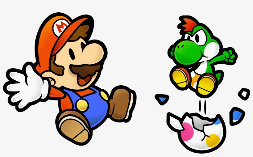 Mario Wallpaper Entitled Mario And Yoshi Kid - Super Paper Mario: Prima Official Game Guide, transparent png