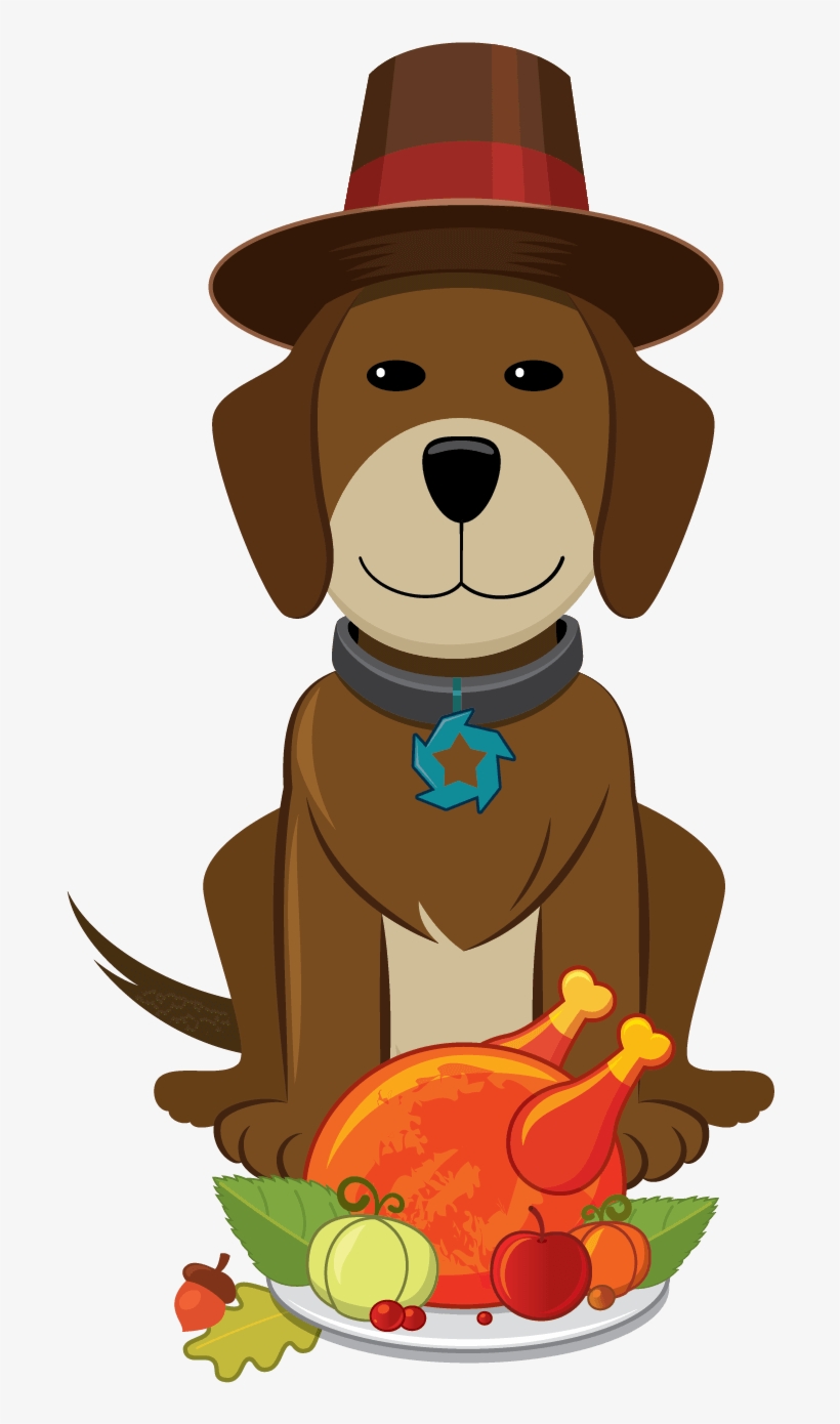Happy Thanksgiving - Thanksgiving Clipart Dog, transparent png