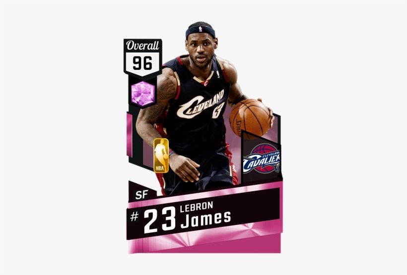 '07 Lebron James Pinkdiamond Card - Pink Diamond Card 2k17, transparent png