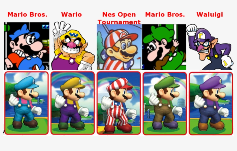 Tbh The Waluigi Costume Might Be Sakurai's Way Of Saying - Nes Open, transparent png