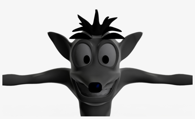 Http - //www - Junkiemonkeys - Com/wp Bandicoot Animation - Black And White Crash Bandicoot, transparent png